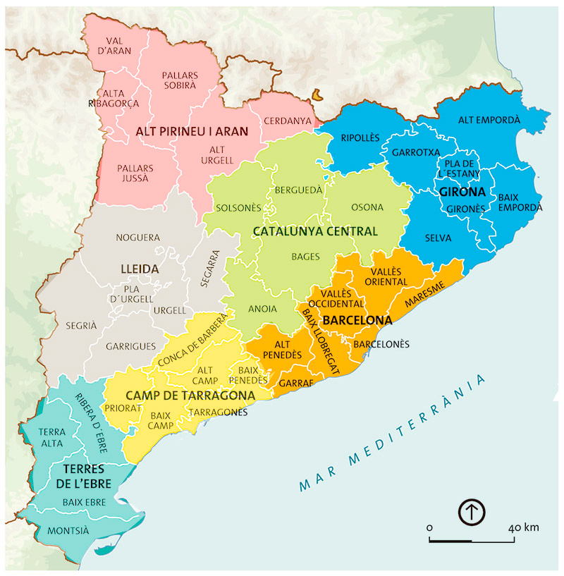 mapa donde trabajamos girona pladur